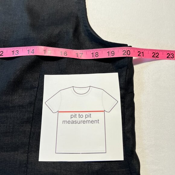 🖤Lucy & Laurel 100% Linen Top XL Black with Embroidered Detail - Dressy - Picture 10 of 10